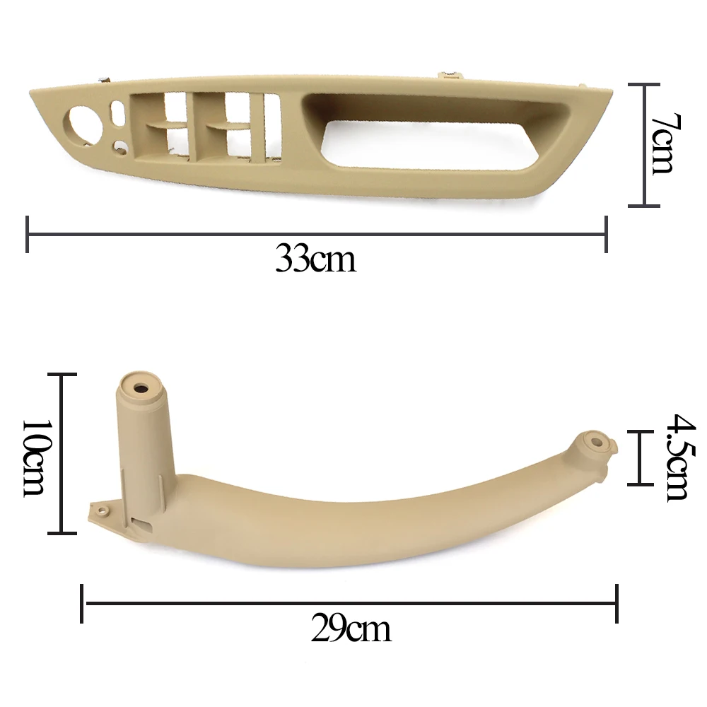 Upgraded LHD RHD Car Interior Door Pull Handle Inner Armrest Panel Cover Replacement For BMW X5 X6 E70 E71 E72 2007-2013