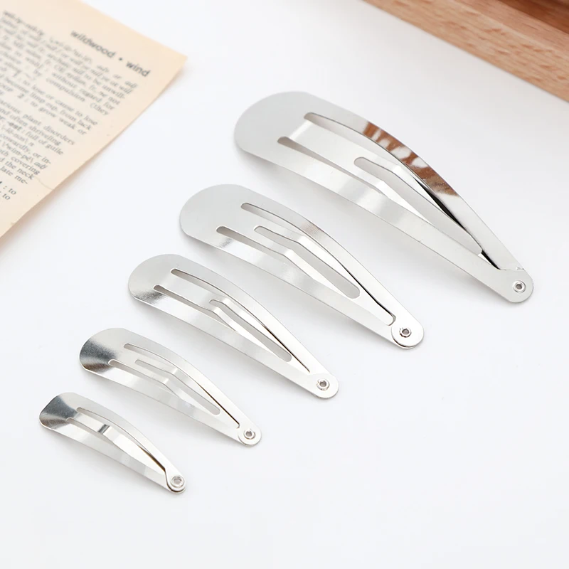 10/20/30PCS Women Basic Alloy Hairpin Silver Gold Waterdrop Shape Hair Clips Girls DIY Hairstyle Clip Fashion Hair Accessories