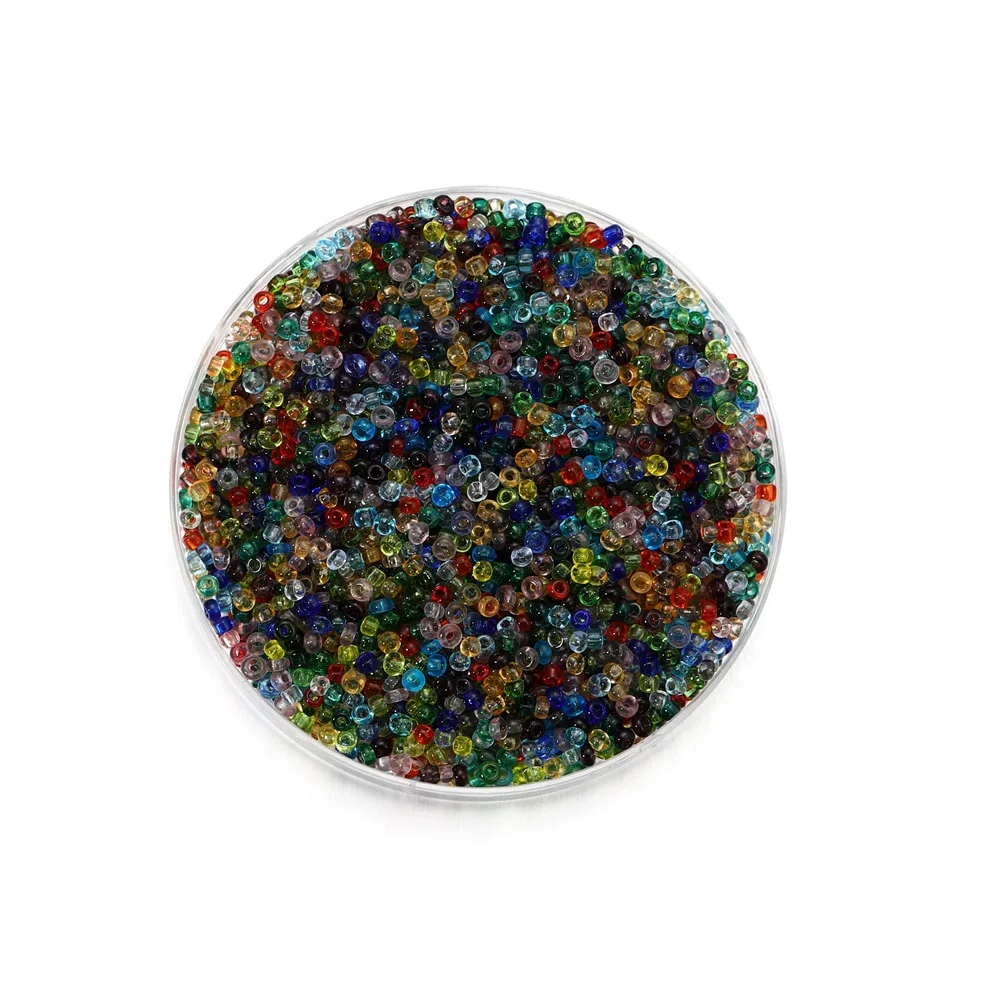 1000/1800pcs/bag Glass beads Czech Glass Seed Beads Small Round Loose Beads Bracelet Earrings For DIY Jewelry Making Accessories