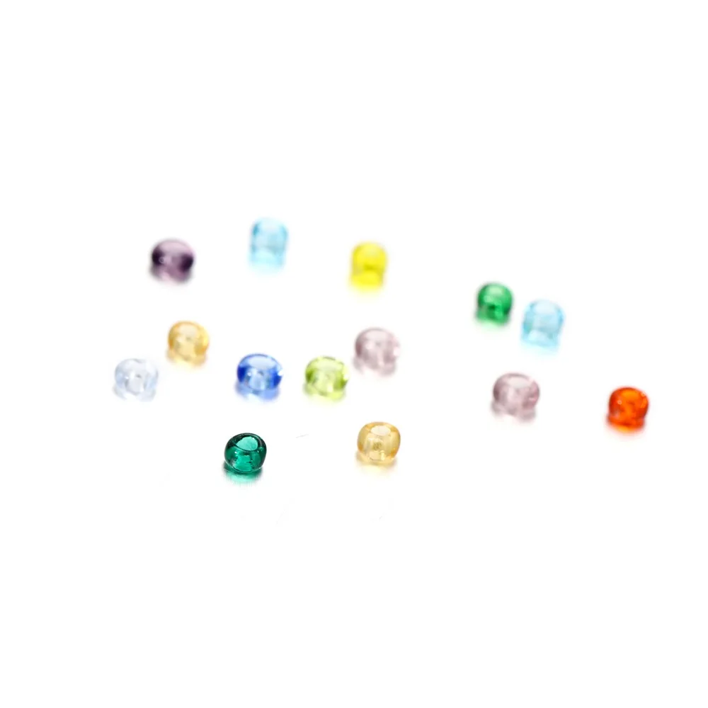 1000/1800pcs/bag Glass beads Czech Glass Seed Beads Small Round Loose Beads Bracelet Earrings For DIY Jewelry Making Accessories