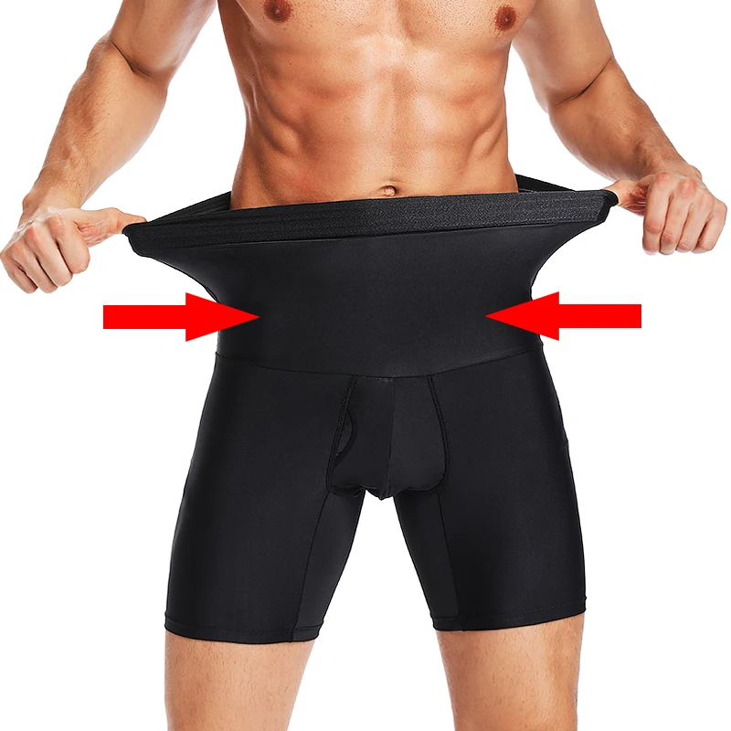 Men Tummy Control Shorts High Waist Slimming Underwear Body Shaper Invisable Belly Girdle Boxer Briefs Abdomen Control Panties