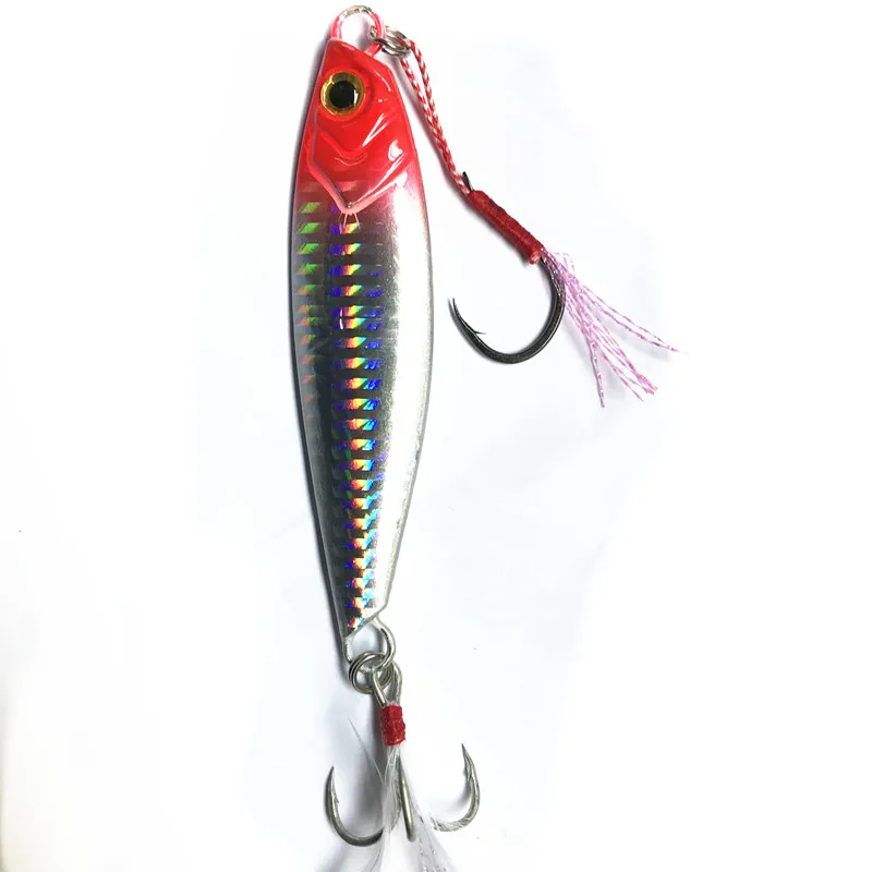 Ufishing Slow Fishing Jig Bait 1Pcs/Lot 20g 30g 40g 60g Sea Bass VIB Shore Casting Jigging Lure