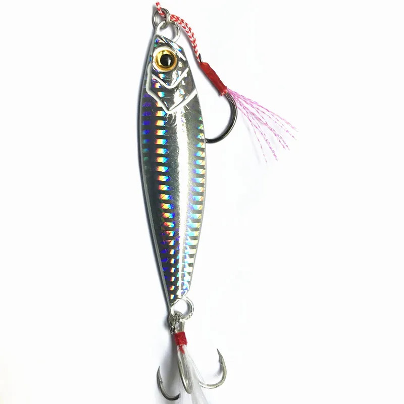 Ufishing Slow Fishing Jig Bait 1Pcs/Lot 20g 30g 40g 60g Sea Bass VIB Shore Casting Jigging Lure