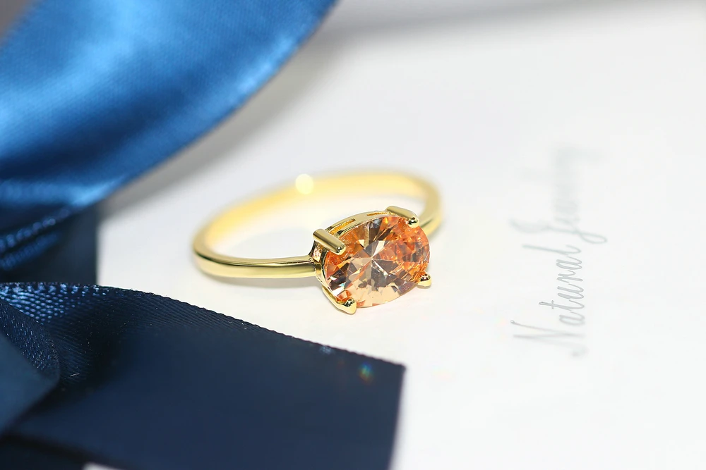 Wedding Engagement Dating Rings For Women Female Opal Gold Color Dainty Ring With Stone Fashion Y2k Jewelry Gift Wholesale R865