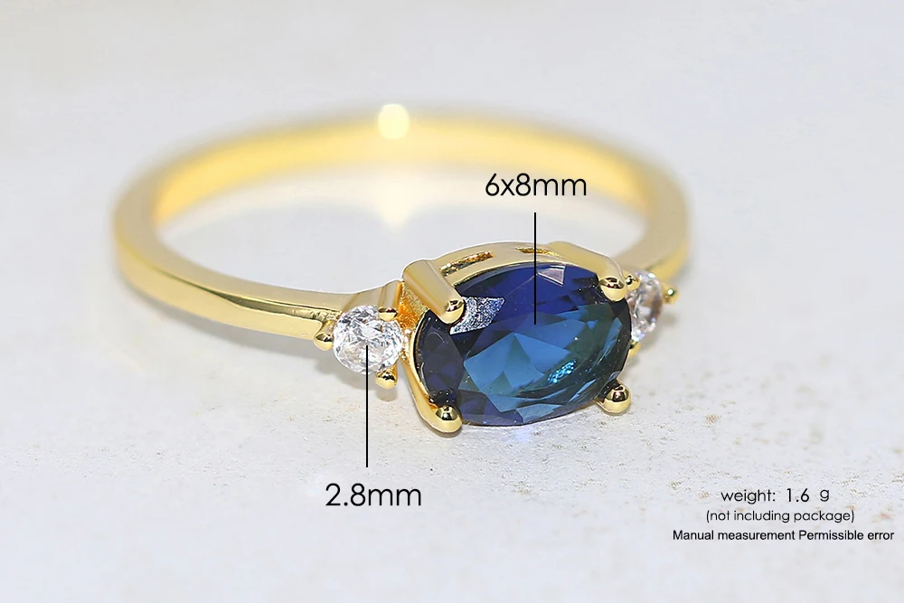Wedding Engagement Dating Rings For Women Female Opal Gold Color Dainty Ring With Stone Fashion Y2k Jewelry Gift Wholesale R865