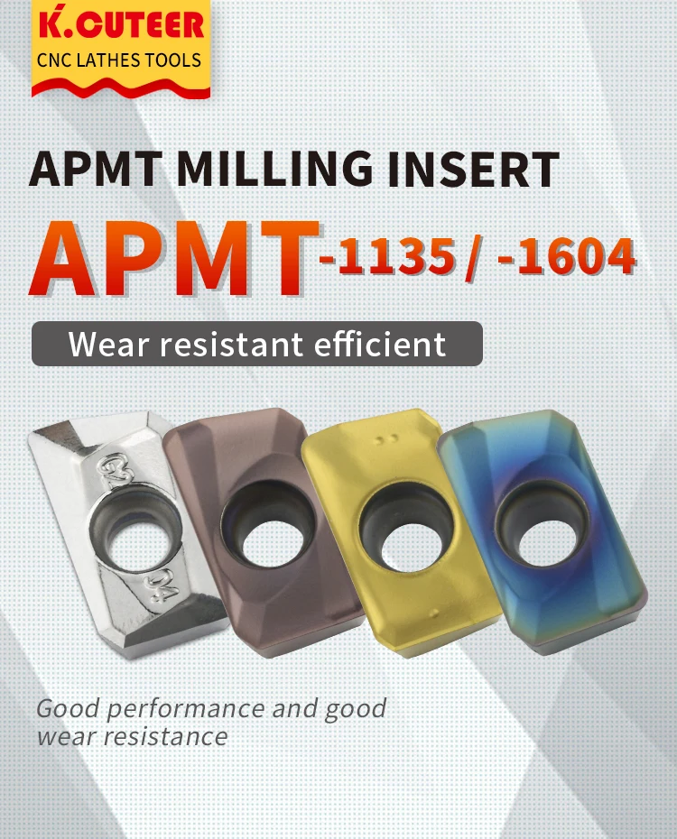 APMT1135 APMT1604 H01 KT1505 YZ6020 Turning Tool Carbide Insert APMT Face Mill Lathe Milling CNC Tools Cutter Milling CNC Tools