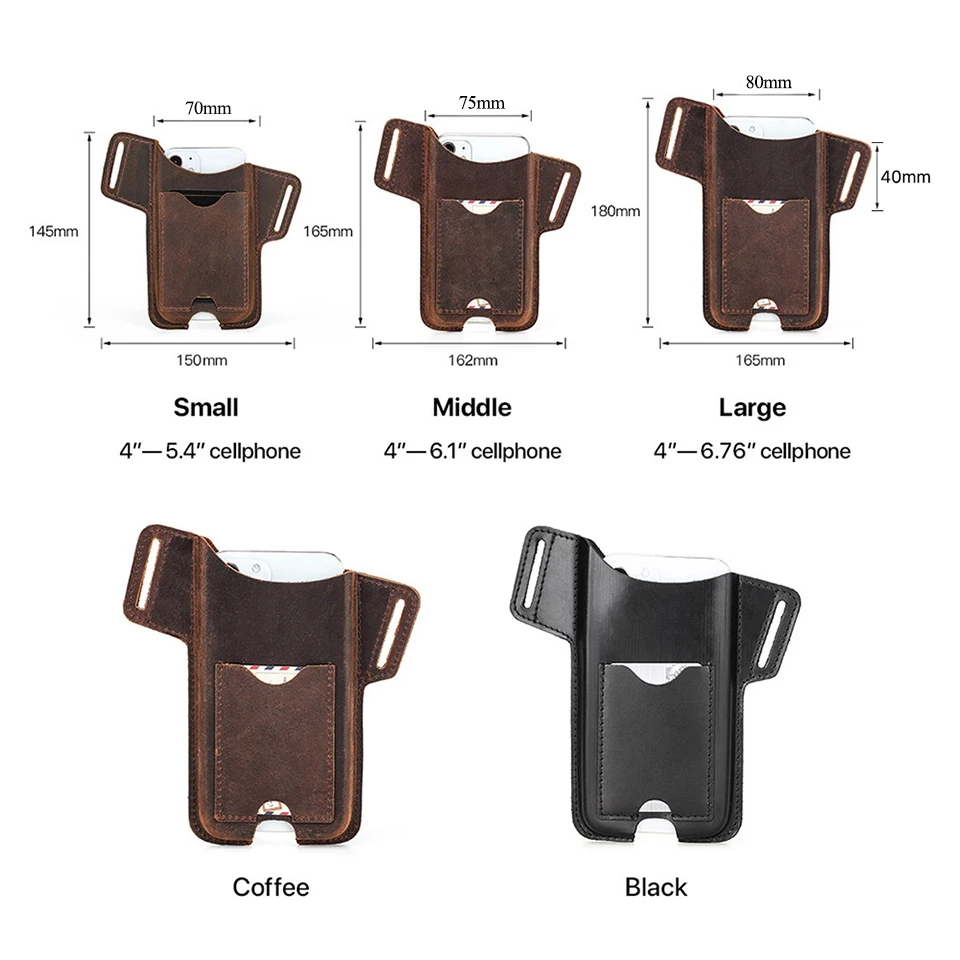 CONTACTS FAMILY 100% Nubuck Leather Phone Waist Case Bag Men Cellphone Loop Holster Belt Pouch for iPhone 16 15 14 Pro Max Mini