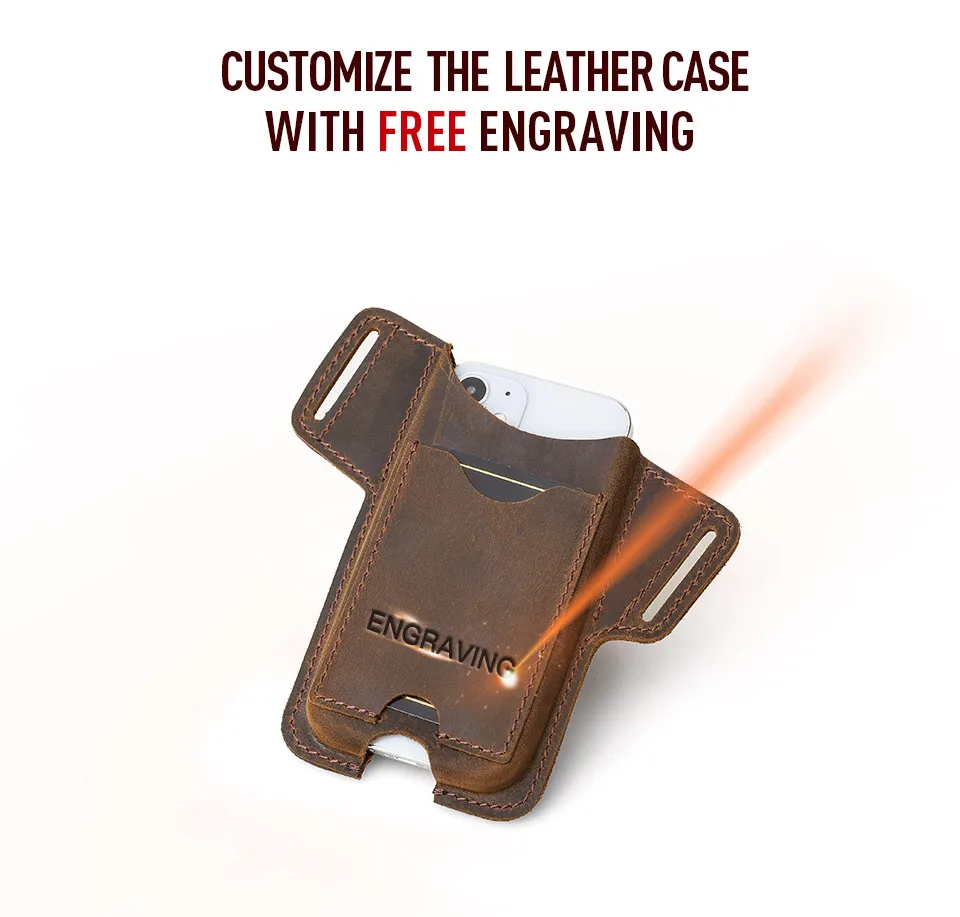 CONTACTS FAMILY 100% Nubuck Leather Phone Waist Case Bag Men Cellphone Loop Holster Belt Pouch for iPhone 16 15 14 Pro Max Mini