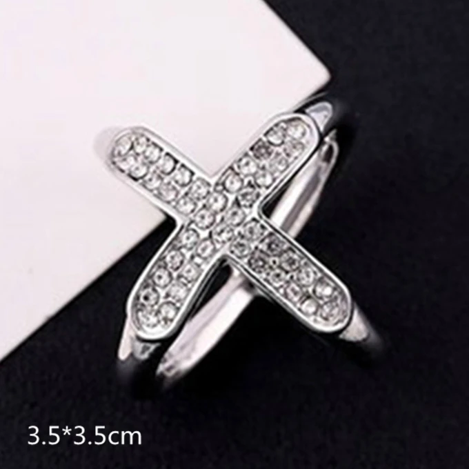 Crystal Brooches Cross Scarf Buckle For Women Hollow X Shape Scarves Buckle Brooch Fashion Jewelry Clothing Accesories