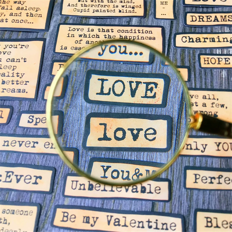 About Love Phrase Stickers Travel Journal Stickers Scrapbooking Craft Diary Album Decorative