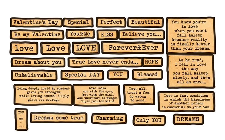 About Love Phrase Stickers Travel Journal Stickers Scrapbooking Craft Diary Album Decorative