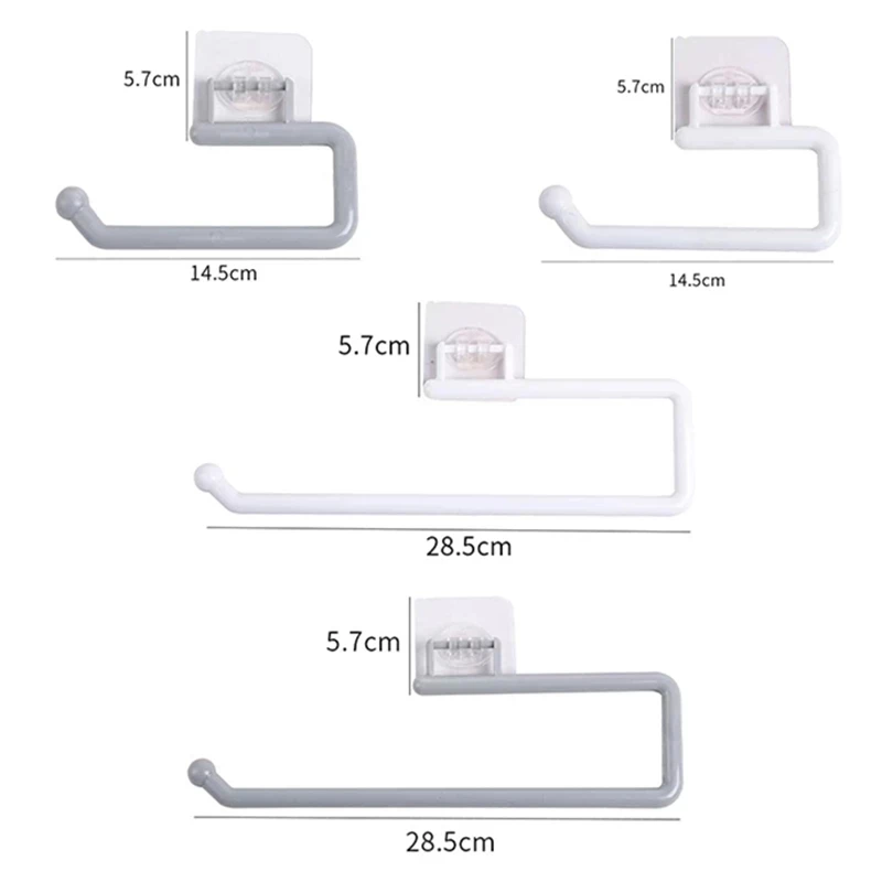 Kitchen Tissue Holder Hanging Toilet Roll Paper Towel Holder Rack Kitchen Bathroom Cabinet Door Hook Holder Organizer