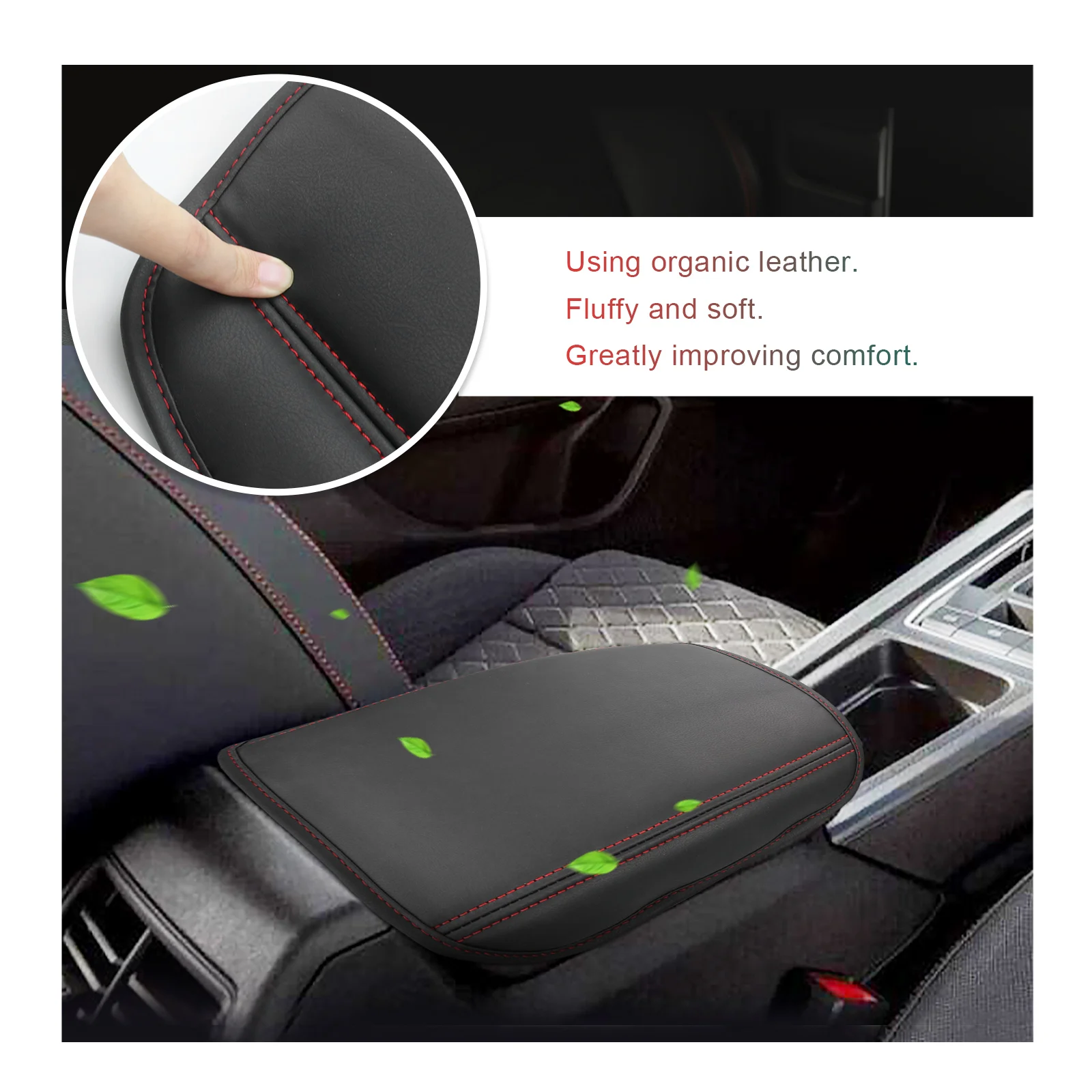 LFOTPP Car Armrest Box Cover for Seat Leon MK4 / Cupra Formentor Central Control Armrest Pad Auto Cupra Formentor Accessories