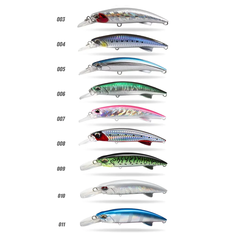 D1 Heavy Sinking Minnow Fishing Lure 92mm/49g 110mm/60g Crankbait Wobblers Trolling Artificial Hard Bait Trout Tackle