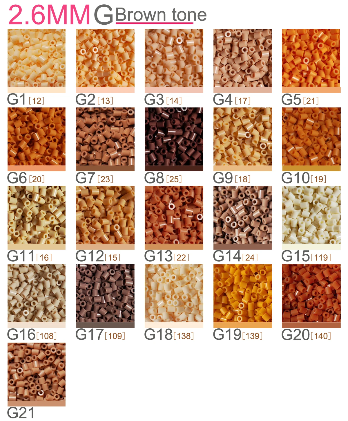 2.6mm Mini Beads 1000PCS 230colors Fuse Beads Gift Hama Beads Diy Puzzles Iron Beads High Quality