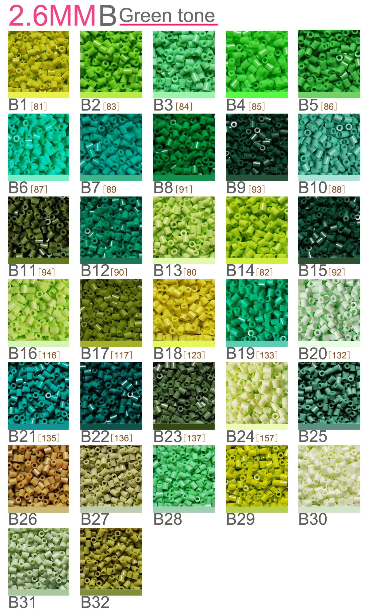 2.6mm Mini Beads 1000PCS 230colors Fuse Beads Gift Hama Beads Diy Puzzles Iron Beads High Quality