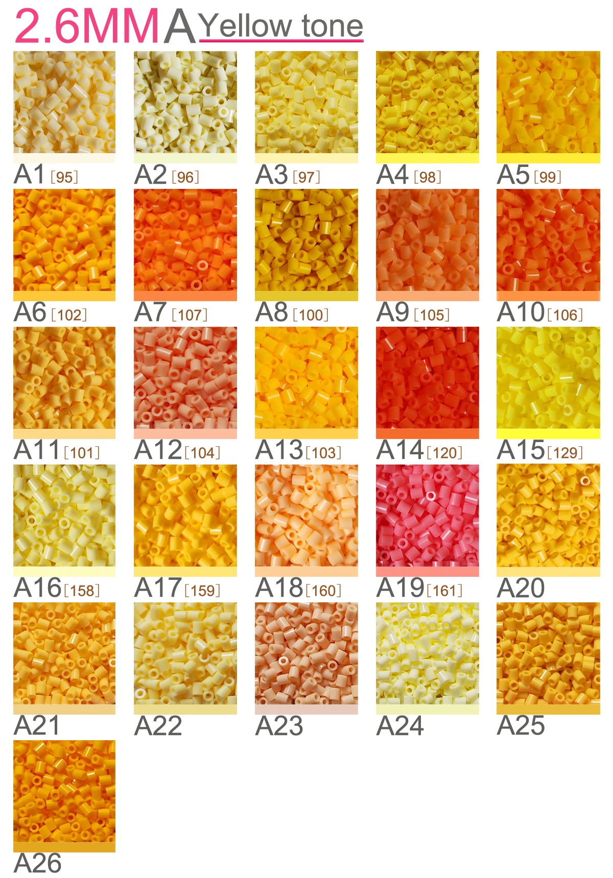 2.6mm Mini Beads 1000PCS 230colors Fuse Beads Gift Hama Beads Diy Puzzles Iron Beads High Quality