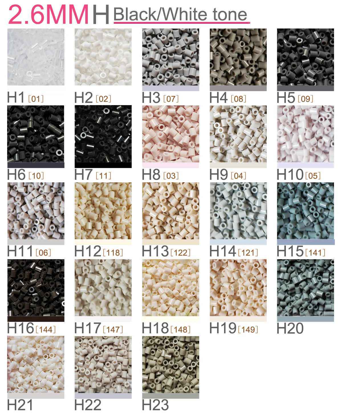 2.6mm Mini Beads 1000PCS 230colors Fuse Beads Gift Hama Beads Diy Puzzles Iron Beads High Quality