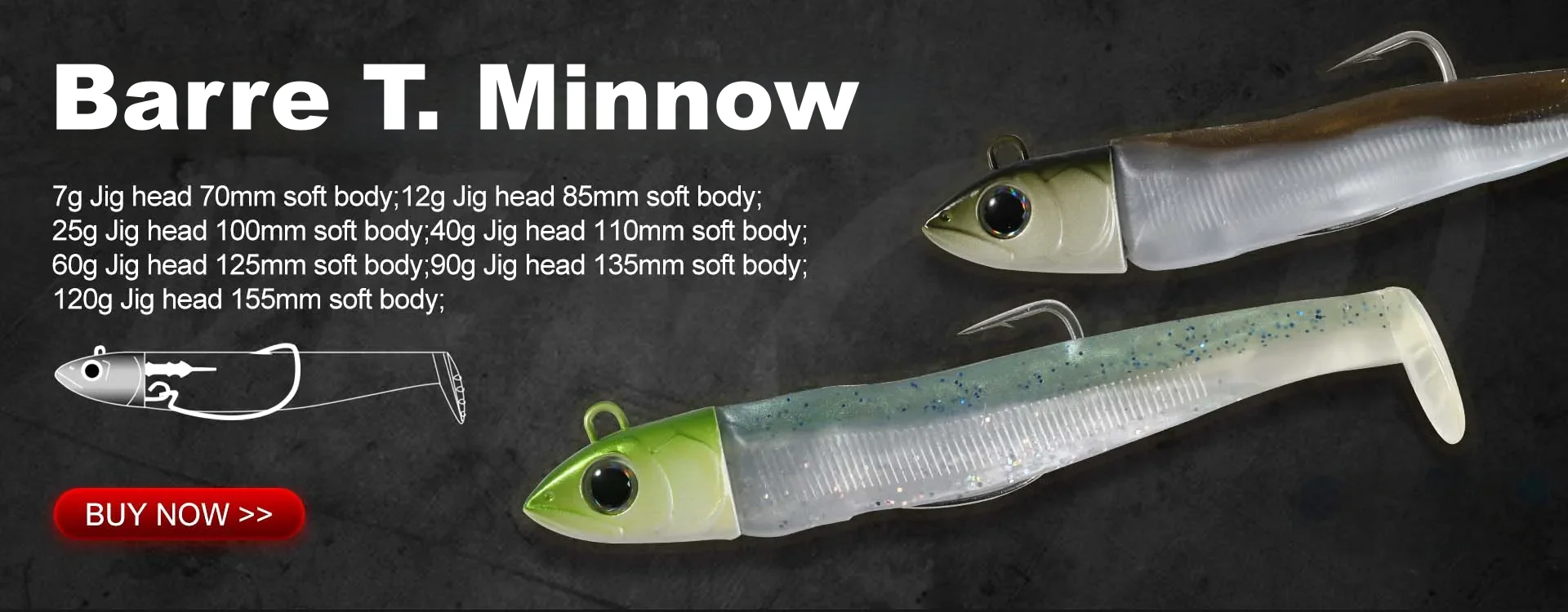Hunthouse Official Store Soft Lure Fishing Silicone Bait 6pcs/110mm/5.3g 4pcs/150mm/14g With Rattles Pike Leurre Souple Fish