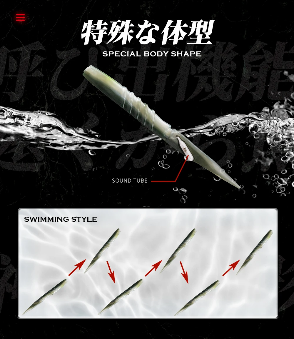 Hunthouse Official Store Soft Lure Fishing Silicone Bait 6pcs/110mm/5.3g 4pcs/150mm/14g With Rattles Pike Leurre Souple Fish