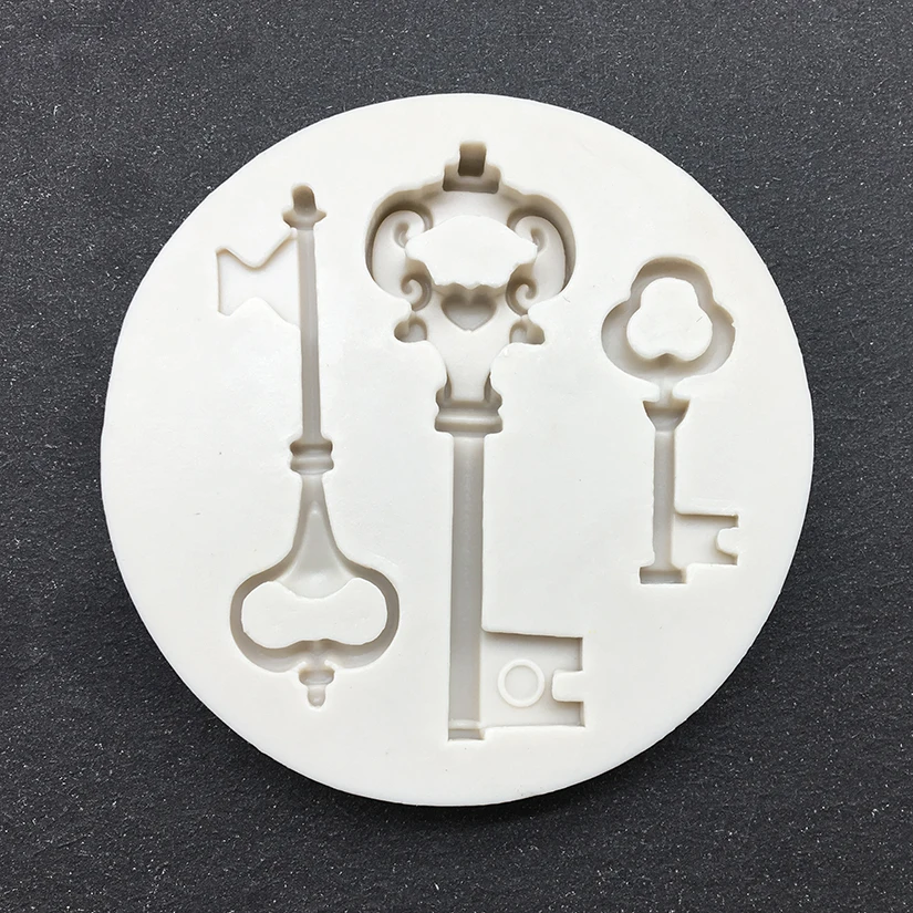 Key Silicone Mold Fondant Chocolate Sugarcraft Mould Cake Decorating Tools