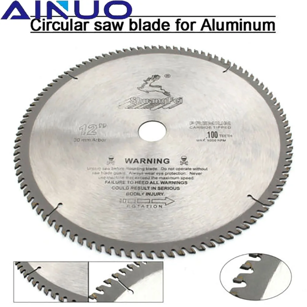305mm Circular Saw Blade 12" Tungsten Steel Alloy Saw Blades Carbide Tipped Wood Cutter Wood Cutting Disc