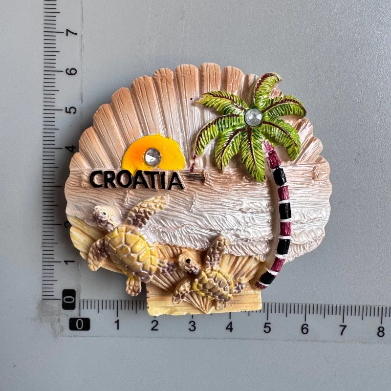 Croacia Fridge Magnet Kroatie Tourist Souvenir Mediterranean Split Trogir Hvar Trogir Magnetic Refrigerator Stickers Croatia Map