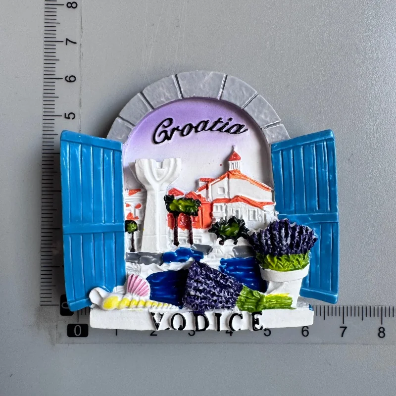 Croacia Fridge Magnet Kroatie Tourist Souvenir Mediterranean Split Trogir Hvar Trogir Magnetic Refrigerator Stickers Croatia Map