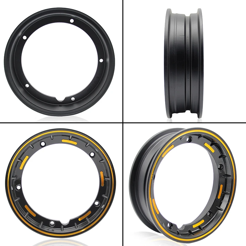 sclmotos- 10 inch Scooter Motorcycle rims Case for Piaggio Aluminum Wheel Rim with Nut,Oring and Inflating Valve Racing