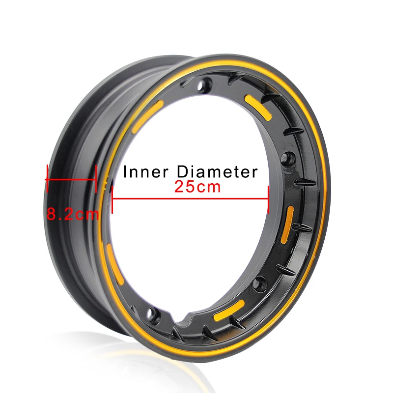 sclmotos- 10 inch Scooter Motorcycle rims Case for Piaggio Aluminum Wheel Rim with Nut,Oring and Inflating Valve Racing