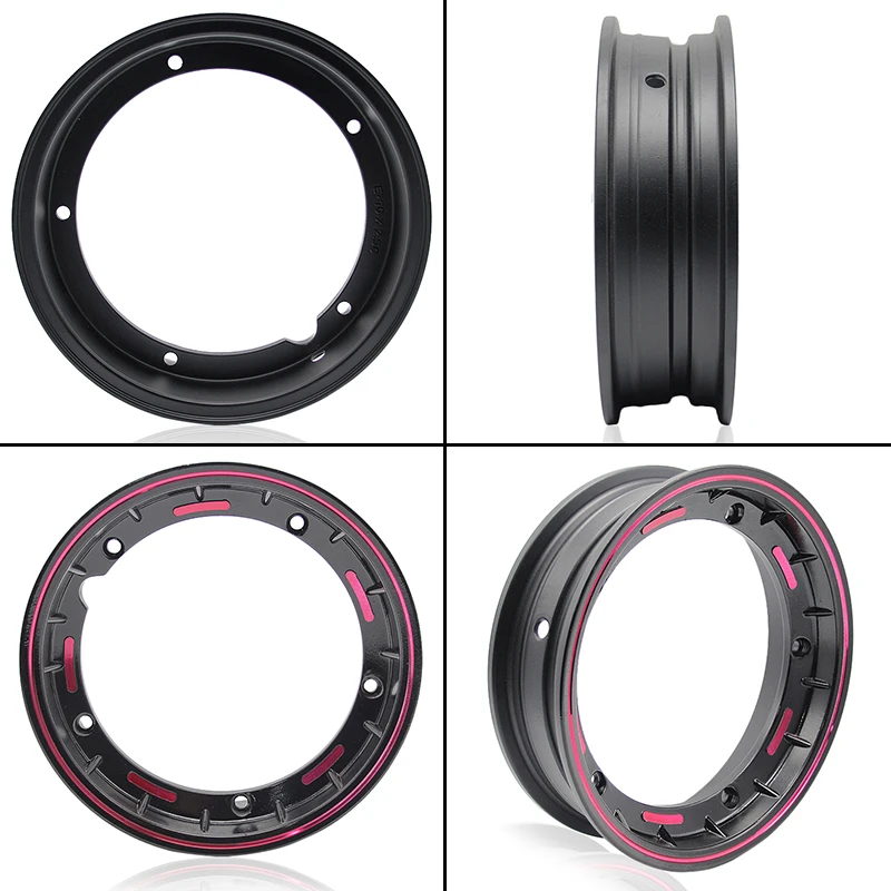 sclmotos- 10 inch Scooter Motorcycle rims Case for Piaggio Aluminum Wheel Rim with Nut,Oring and Inflating Valve Racing