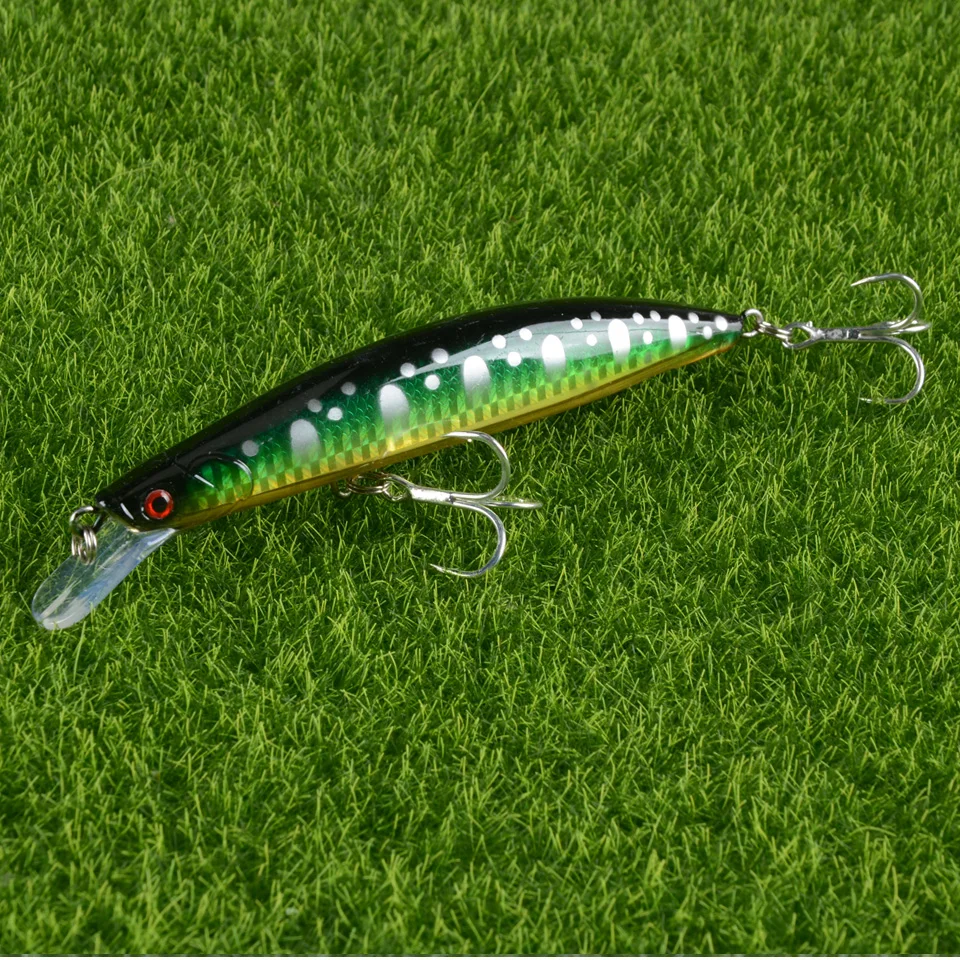 New 1pcs Sinking Minnow Fishing Lure 130mm 23g Good Hooks Wobbler Lase Body Crankbait Pesca For Bass Pike Tackle