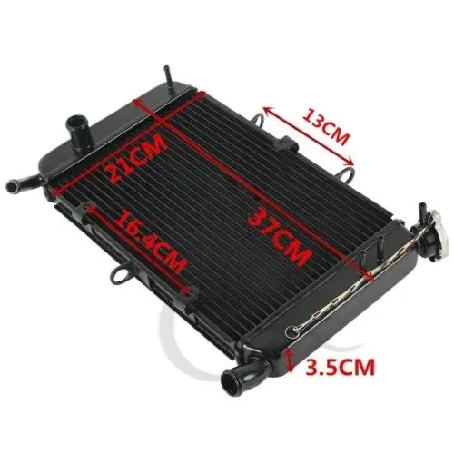 Motorcycle Radiator Water Cooler Cooling For Yamaha XJ6 XJ6S XJ6N 2009-2016 XJ6F 2010-2016 FZR6 2014 FZ6R 2009-2017 Aluminum