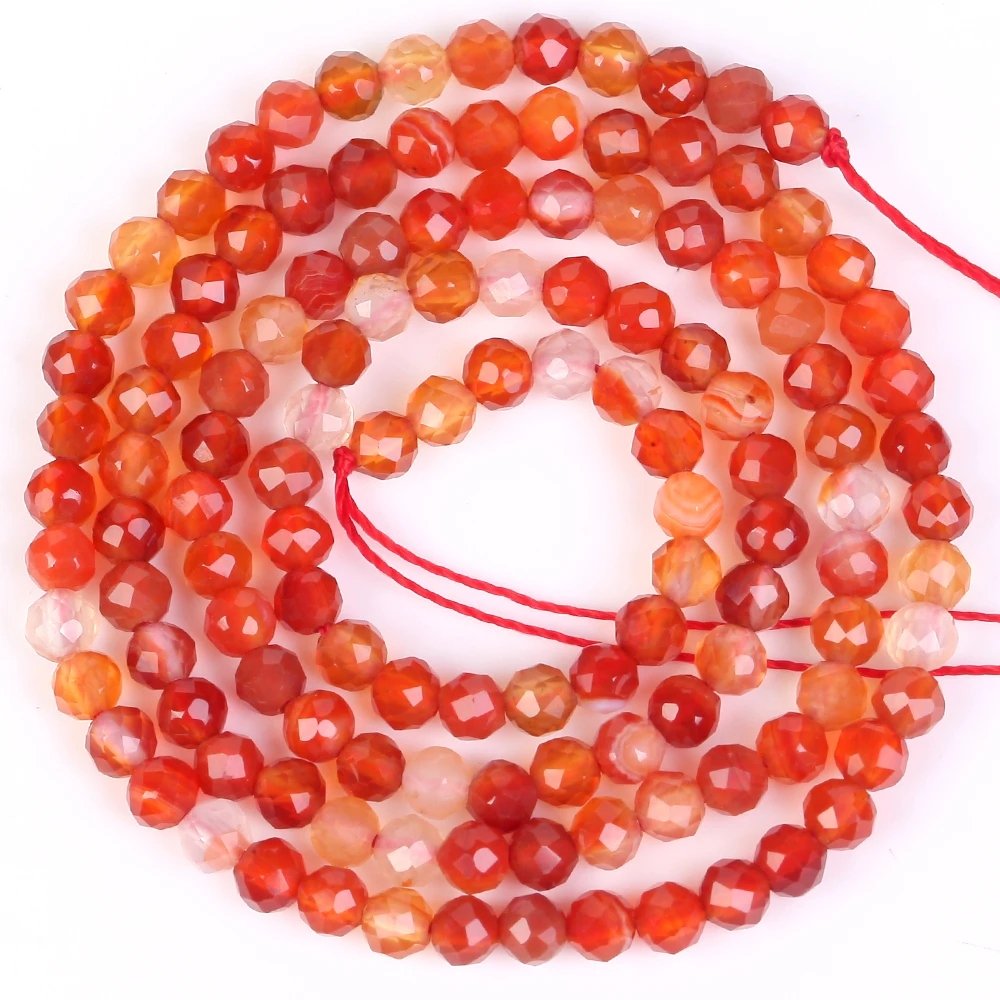 Natural Stone Faceted Crystals Amethysts Pink Quartzs Jades Gemstone Round Spacer Beads For Jewelry Making DIY Bracelet 2 3 4mm