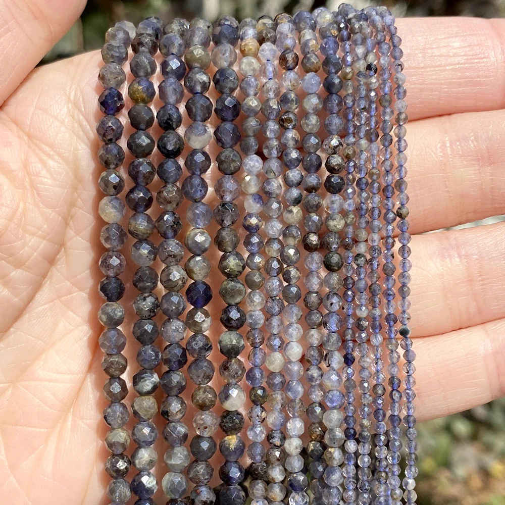Natural Stone Faceted Crystals Amethysts Pink Quartzs Jades Gemstone Round Spacer Beads For Jewelry Making DIY Bracelet 2 3 4mm