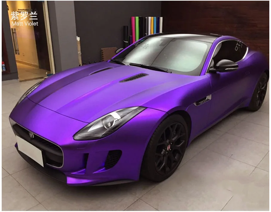 10/20/30/40/50cm*152cm Coffee Chrome Matte Metallic Bronze Car Vinyl Wrap Film With Air Channels Metallic Car Film Wrap Sticker