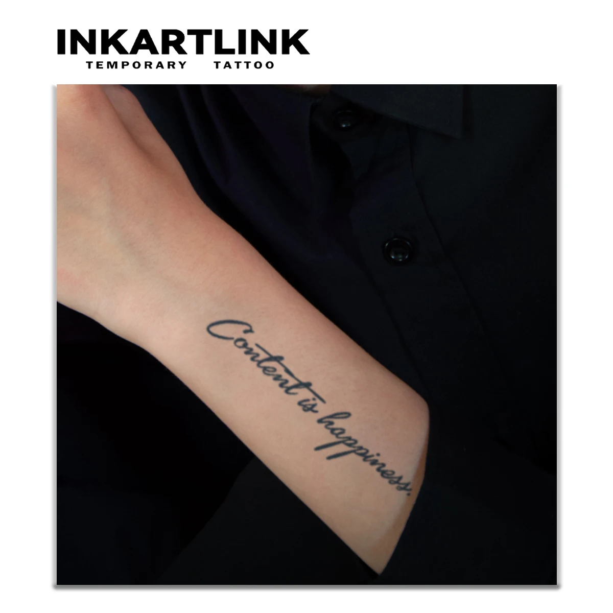 Inspirational English Temporary Tattoo Sticker, Waterproof Magic Tattoo, Lasts Up to 15 Days Fake Tattoo, Semi Permanent Tattoo