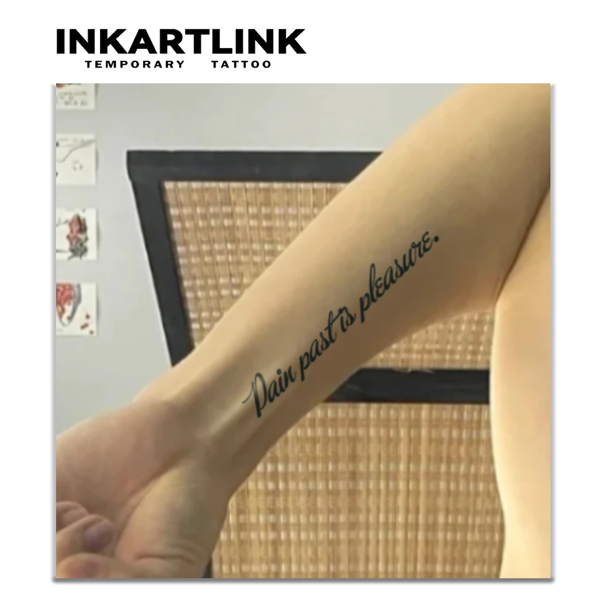 Inspirational English Temporary Tattoo Sticker, Waterproof Magic Tattoo, Lasts Up to 15 Days Fake Tattoo, Semi Permanent Tattoo