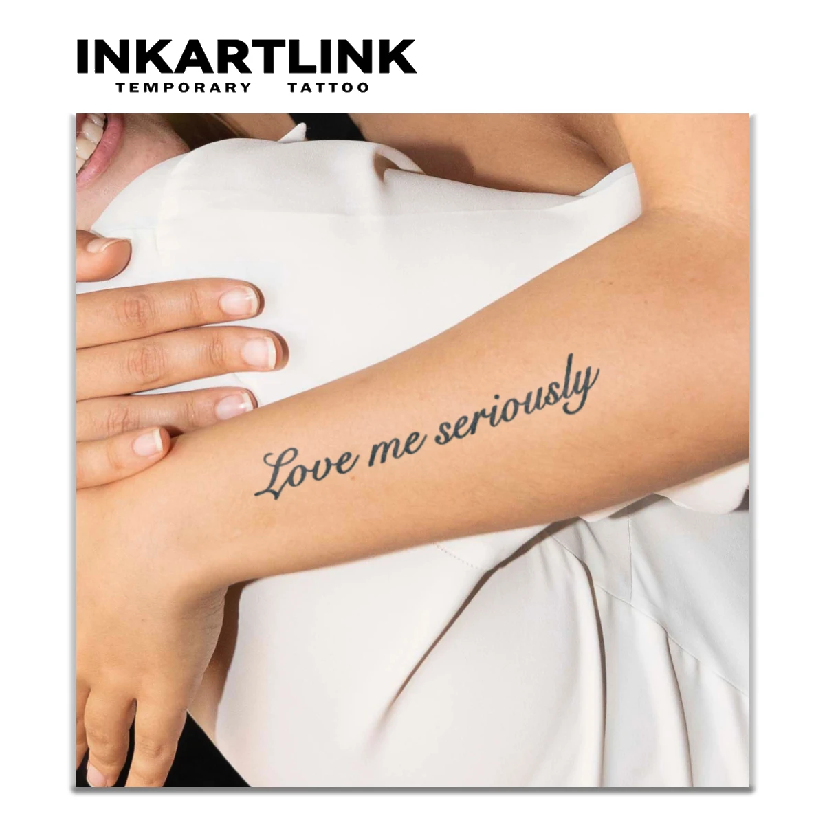 Inspirational English Temporary Tattoo Sticker, Waterproof Magic Tattoo, Lasts Up to 15 Days Fake Tattoo, Semi Permanent Tattoo