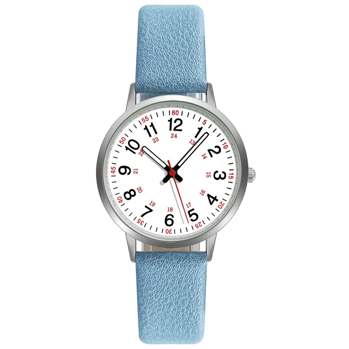 Fashion Women Watch Elegant Quartz Watches PU Leather Strap Wristwatch For Ladies Dress Clock Watches Back Light Reloj Mujer
