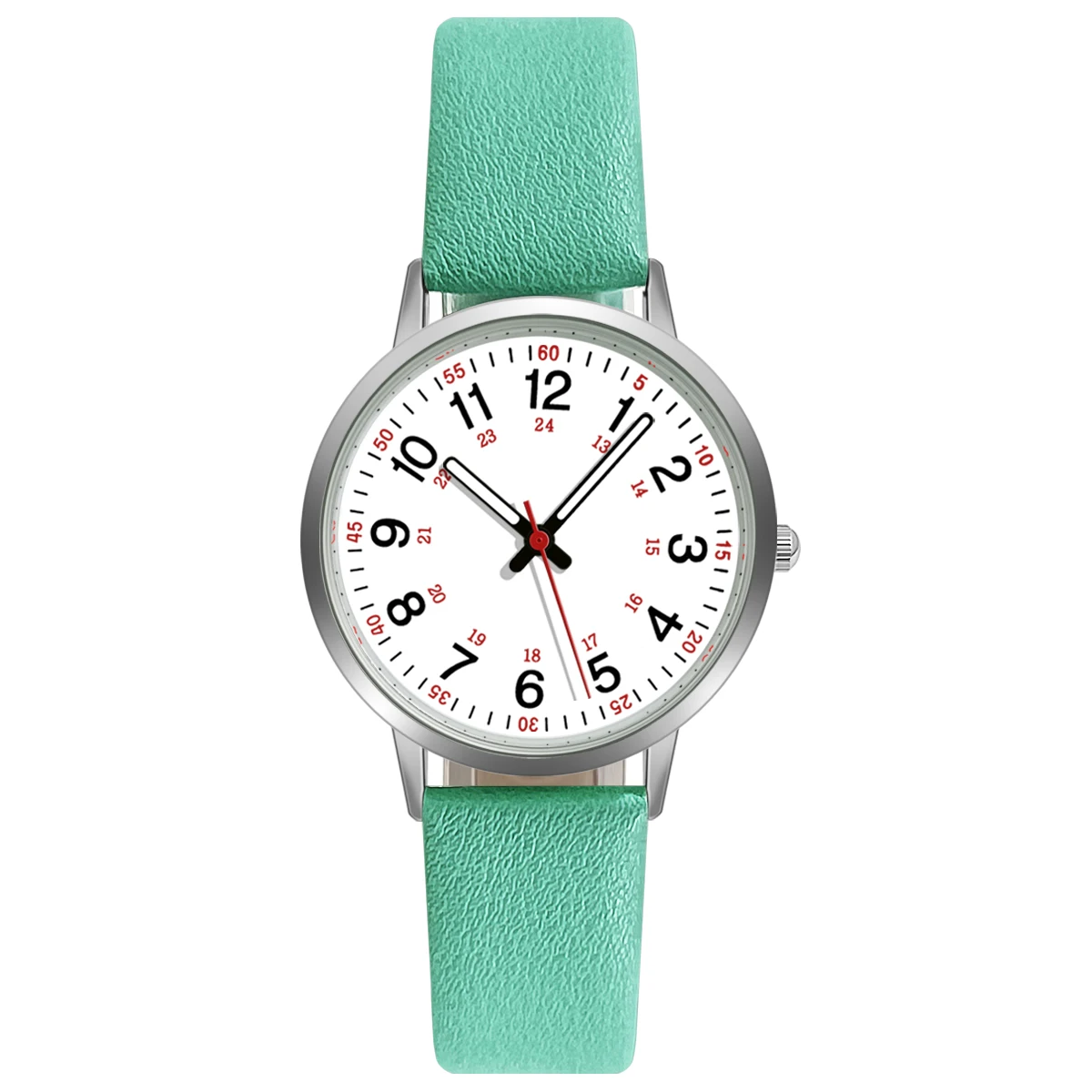 Fashion Women Watch Elegant Quartz Watches PU Leather Strap Wristwatch For Ladies Dress Clock Watches Back Light Reloj Mujer