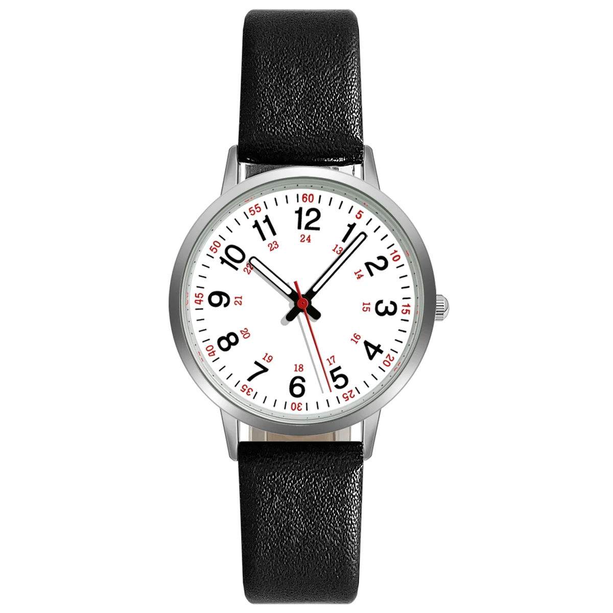Fashion Women Watch Elegant Quartz Watches PU Leather Strap Wristwatch For Ladies Dress Clock Watches Back Light Reloj Mujer