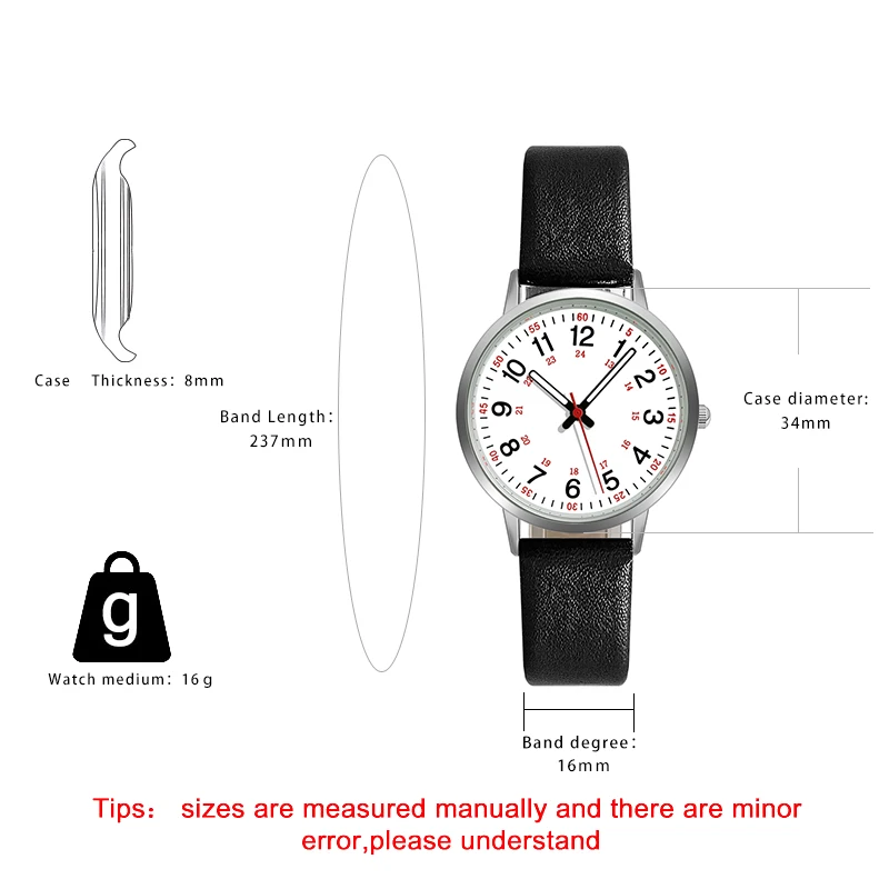 Fashion Women Watch Elegant Quartz Watches PU Leather Strap Wristwatch For Ladies Dress Clock Watches Back Light Reloj Mujer