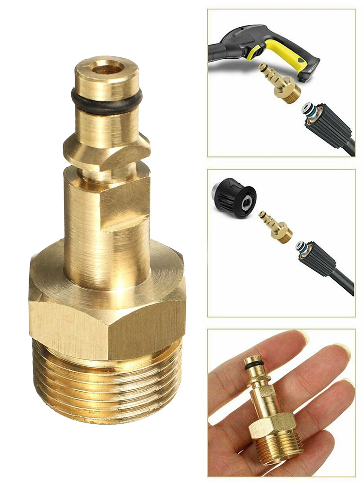 High Pressure Washer Hose Adapter M22 Converter Fitting For Karcher K-series Washer Gun Solid Brass Garden Power Equipment Part