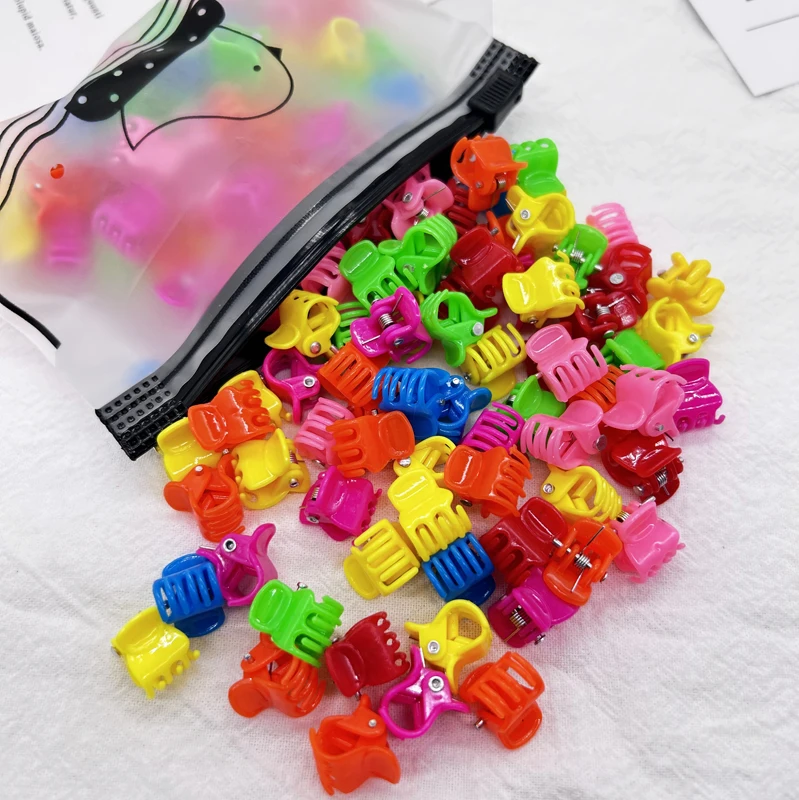 10/20Pcs Colorful Small Claw Clips Girls Cute Flower Butterfly Hair Clips Hair Accessories Kids Cartoon Hair Claws Headwear Gift