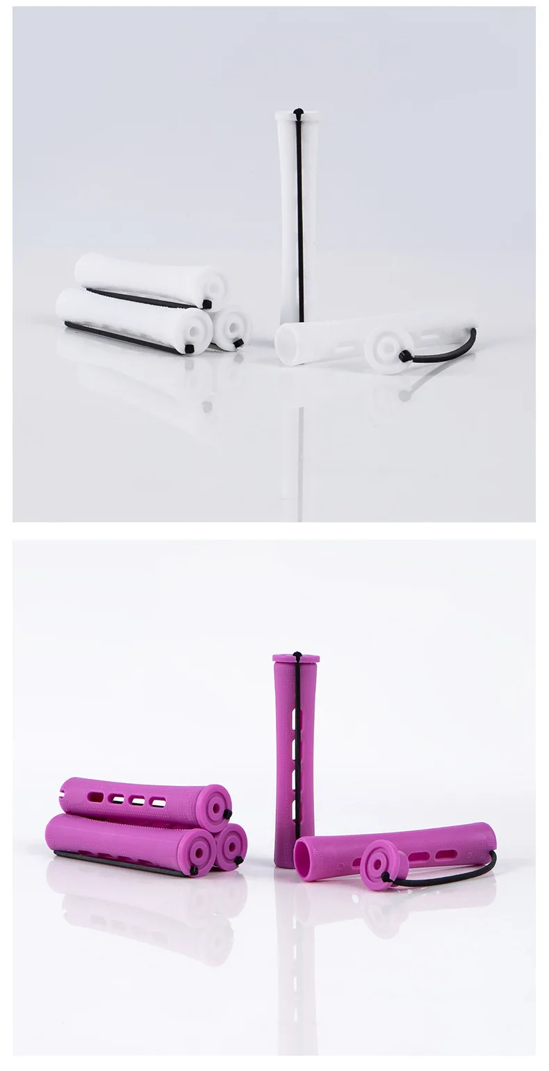 10pcs Hair Cold Roller Heatless Curling Curlers Hair Heatless Curling Rods Magic Hair Curlers Without Heat Wave Curly Perm Rods
