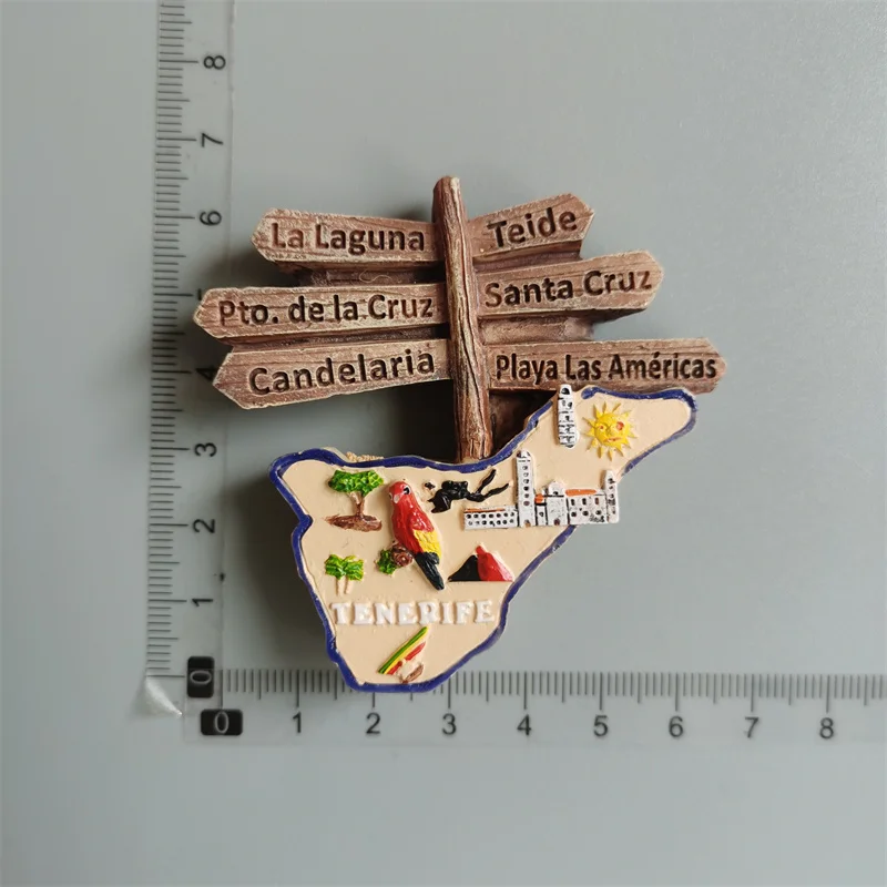 Europe Spain Fridge Magnets Tenerife Island Magnetic Refrigerator Stickers Tourism Souvenir for The House Devoration Idea Gift