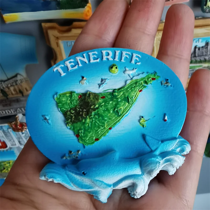 Europe Spain Fridge Magnets Tenerife Island Magnetic Refrigerator Stickers Tourism Souvenir for The House Devoration Idea Gift