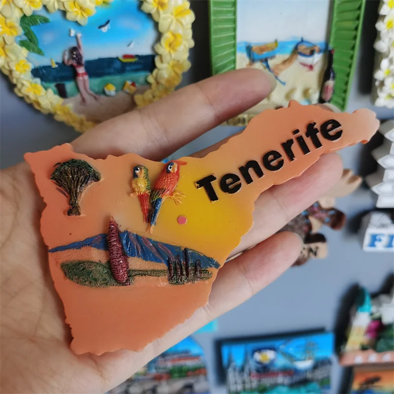 Europe Spain Fridge Magnets Tenerife Island Magnetic Refrigerator Stickers Tourism Souvenir for The House Devoration Idea Gift