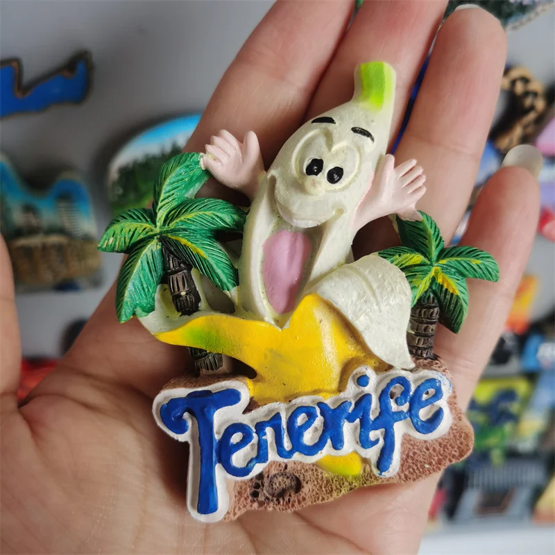 Europe Spain Fridge Magnets Tenerife Island Magnetic Refrigerator Stickers Tourism Souvenir for The House Devoration Idea Gift